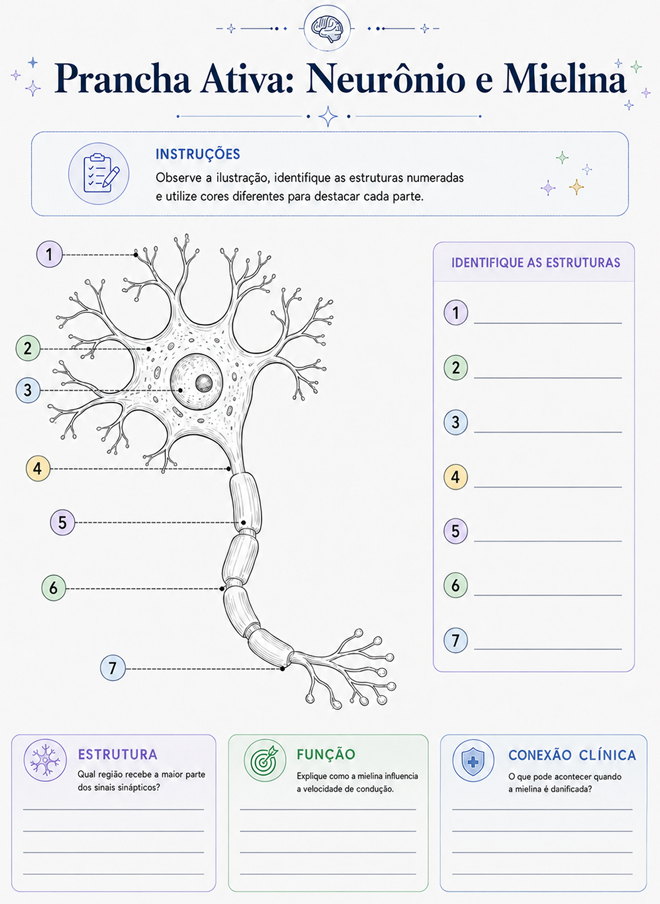 Exemplo real de prancha ativa do material